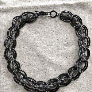 Premier Designs Necklace Silver and Grey